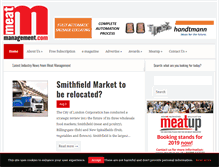 Tablet Screenshot of meatmanagement.com